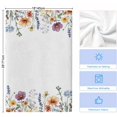 thumbnail image 5 of Spring Floral Kitchen Towels Set of 3, Colorful Botanical Summer Blooming Soft Microfiber Dish Towels, Absorbent Quick-Dry Washable Dishcloths for Kitchen Cleaning, Drying Dishes, 18x28 Inches, 5 of 9