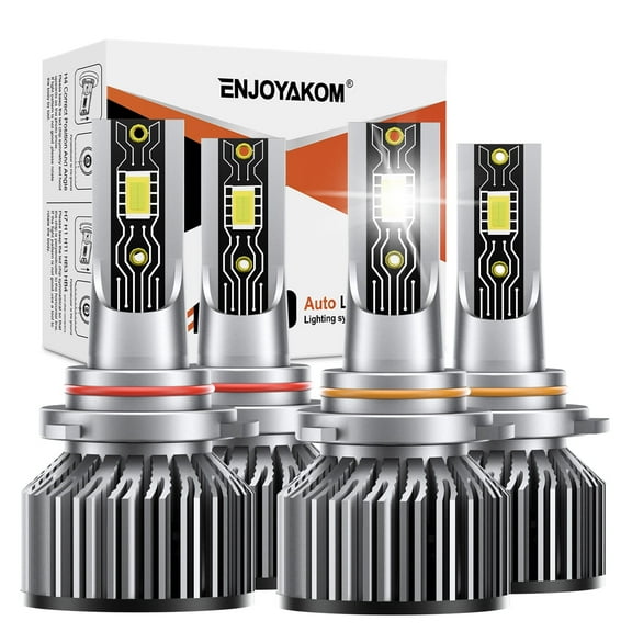 4x High Low Beam For LEXUS RX300 1999-2003-9005 9006 LED Headlight Bulbs Kit 6000K White 400% Brighter LED 9005/HB3 9006/HB4 Bulbs