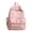 Pink 420*310*130, variant on Korean Minimalist Solid Color Nylon Backpack, Multi-Pocket Laptop Compatible Rucksack for Outdoor Travel Daily Commute (Black)