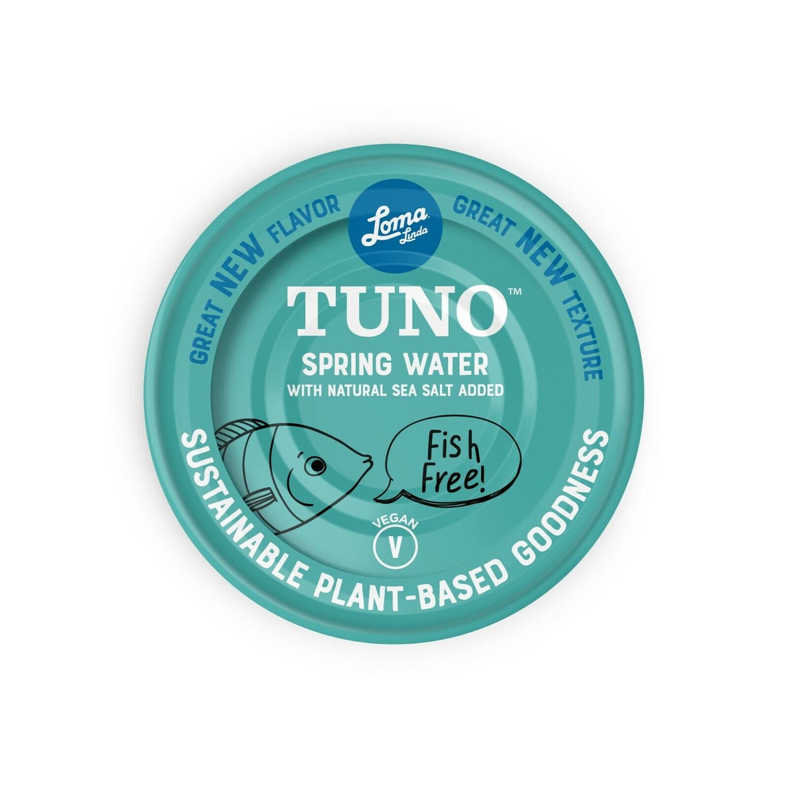 Loma Linda Tuno - Plant-Based - Spring Water (5 oz.) (Pack of 6) - Non-GMO, Ocean Safe, Omega 3, Seafood Alternative