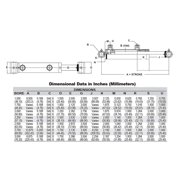 Chief LD Loader Welded Hydraulic Cylinder - Double Acting Cylinder for Light Duty Applications - 1.5 Bore, 16 Stroke, 3000 PSI, Retracted Length 24 , 40 Extended, 5300 lbs Column Load, SAE 6 Port 1.5 x 16