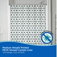 thumbnail image 3 of Kenney Medium Weight Decorative PEVA Shower Curtain Liner, 70" W x 72" H, Lots of Dots, 3 of 5