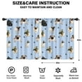 thumbnail image 2 of Blackout Kids Curtains,Pug and Footprints Childrens Insulated Curtains Set Of 2,Bedroom Essentials,Toddler Room Decor 52x63in(132x160cm), 2 of 4