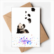 Pandas Teach Children Avoid Emotions Welcome Back Greeting Cards Envelopes Blank