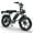 V8 Black, variant on Hipatoo Peak 1000W Electric Bike for Adults, 20X4.0" Fat Tire E bike, 48V/13Ah Battery 25MPH Mountain Bike, 38 Miles Range Electric Bicycle for Cycling, 7-Speed E-bike, Ebike for Adults UL2849
