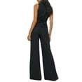 thumbnail image 3 of Women Two Piece Snapbutton Short Suit Vest and Wide Leg Pants Set, 3 of 5
