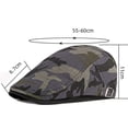 thumbnail image 5 of Adjustable Women Caps Tide Men Beret Hat Hip Hop Newsboy Caps Sun Protection Camouflage Visors Men Caps Peaked Cap Baseball Cap Korean Style Hats KHAKI, 5 of 8