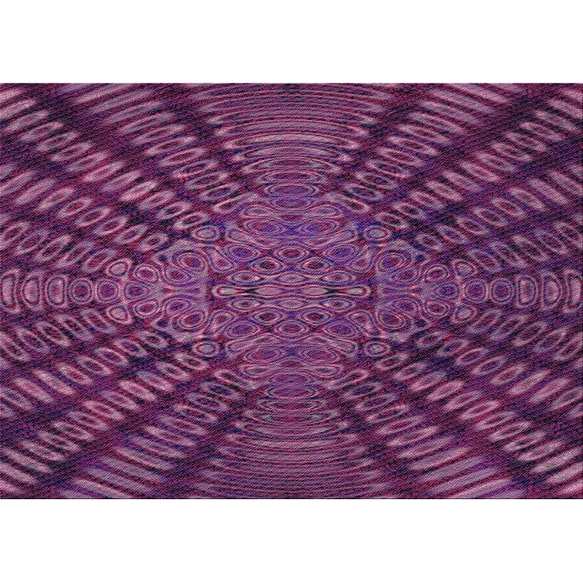 Ahgly Company Machine Washable Indoor Rectangle Transitional Pink Plum Purple Area Rugs, 2' x 4'