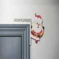 thumbnail image 1 of Christmas Door Corner Sign Decoration Door Right Angle Funny Santa Claus Frame Decor Wooden Christmas Party Decoration, 1 of 2