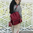 thumbnail image 2 of IMENGL Clearance! Delayuji Home Decor New Women'S Travel Cloth Lightweight Fashion Backpack One Size Red, 2 of 8