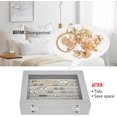 thumbnail image 5 of 2PCS Rings Organizer Tray 7 Slots Velvet Jewelry Earring Storage Box with Transparent lid Jewelry Display Case for Girls Wife, 5 of 5