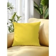 thumbnail image 2 of 1 Pack Outdoor Throw Pillow, Yellow Waterproof Pillow with Insert Included, Pure Yellow Decorative Accent Cushion Sofa Pillows for Patio Porch, 16 x 16 In, 2 of 8