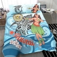 thumbnail image 2 of Juego de cama Hawai - Polinesia Niñas con tiburón, 2 of 4