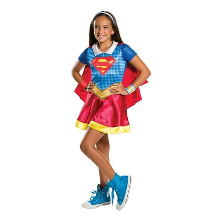 DC Superhero Girls Supergirl Costume, Large