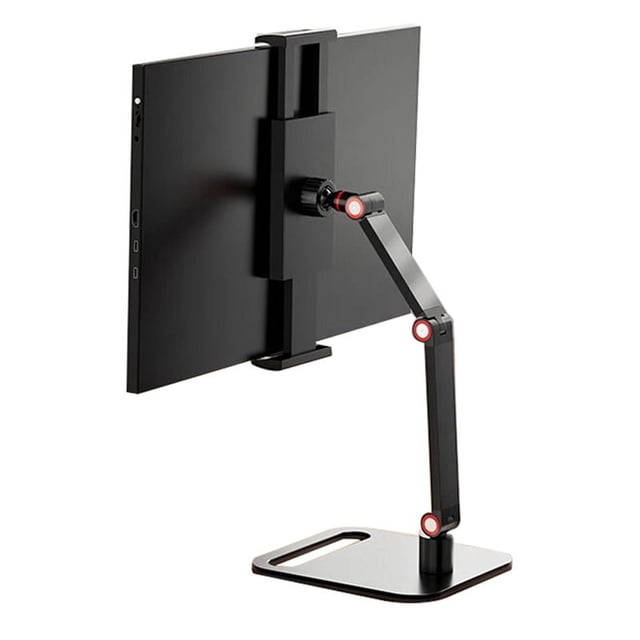 Portable Monitor Stand, Universal Metal Desk Holder,16 Inch Universal,Desktop Flat Bracket for Live Broadcast