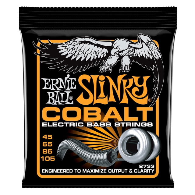 Ernie Ball 2733 Hybrid Slinky Cobalt Bass Guitar Strings Set
