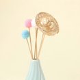 thumbnail image 4 of 10pcs 6.5cm Handmade Mini Straw Hat Creative Hand-woven Doll Delicate Decorative Small Straw Hats for DIY Craft Jewelry Garment Material, 4 of 4