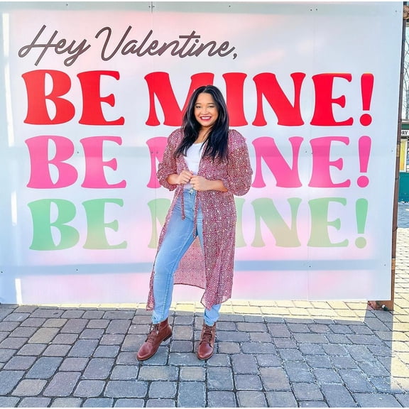 Dotted Print Tie Waist Slits Casual Long Beach Cover Up