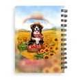 thumbnail image 2 of Vintage Bernese Mountain Dog Says Hello Mother's Day Summer Sunflower Field Spiral Bound Journal Berner Lover Gifts 5x7in Spiral Notebook - 12005, 2 of 5