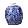 thumbnail image 2 of AMLESO Antique Ceramic Ginger Jar Tea Storage Handicraft Floral Arrangement Flower Vase C, 2 of 7