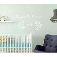 thumbnail image 3 of 5pc Curly Doodle Swirls Wall Art Stickers Vinyl Decals Home Décor White, 3 of 6