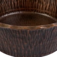 thumbnail image 4 of Premier Copper Products Pvrtr 14-1/2" Round Vessel Hammered Copper Bathroom Sink - Bronze, 4 of 4