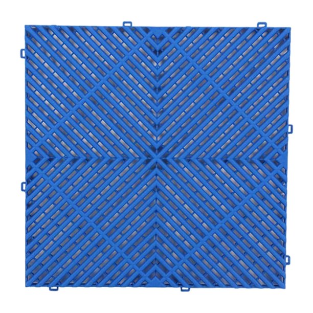 Malla de drenaje entrelazada, drenaje modular para interiores, garajes y exteriores. Azul