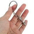 thumbnail image 6 of Dumbbells Fashionable Keyring Trendy Keychain Gifts Jewelry Sports Charms Backpack Handbag, 6 of 6