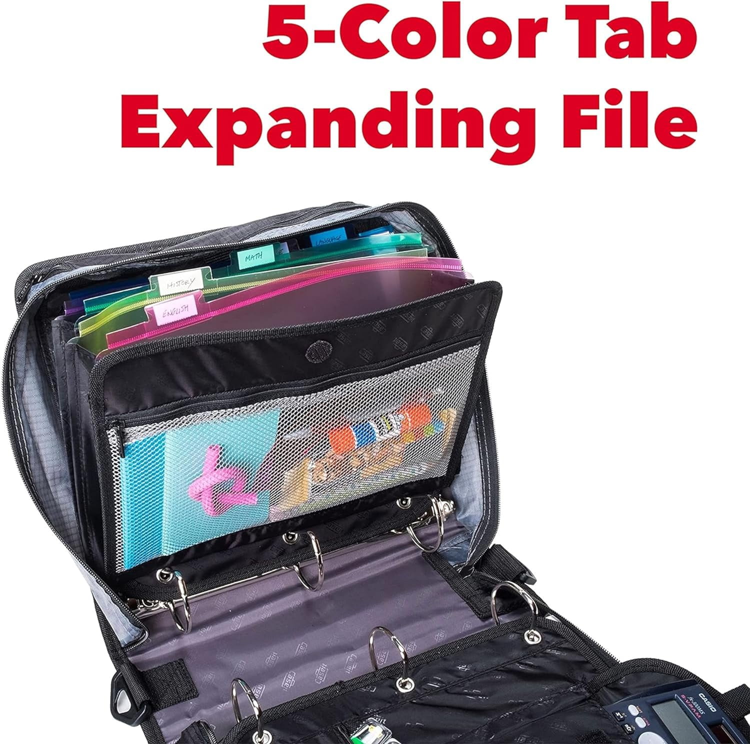Case it Universal Dual Binder Pack 2 Set of 2 D Ring Dual W Removable File Folder Hold Down Pages Backpack Style Straps Padded Laptop Pocket Front Flap Pocket Laptop Storage Walmart