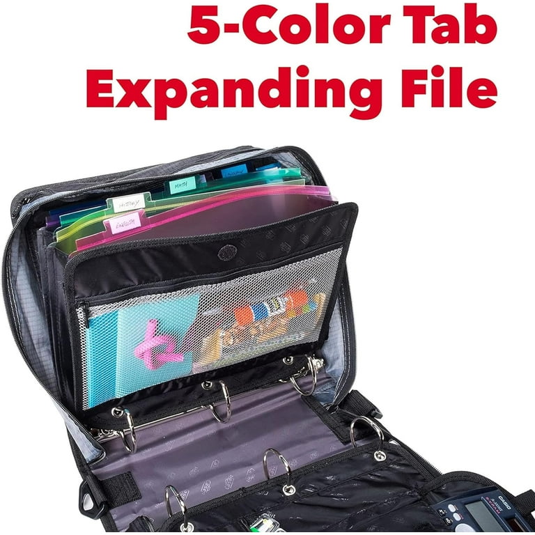 Case-it Dual 2-Inch Zipper Binder with Separate Sets, 4-Inch