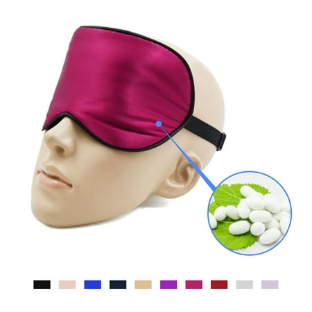 Natural Silk Travel Eye Mask Eyeshade Cover Sleeping Mask Blindfold