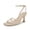 apricot, variant on Women Square Toe Kitten Heel Sandals Ankle Strap Buckle Closure, Open Back Design, Open Toe Summer Dress Sandals