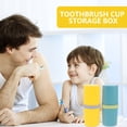 thumbnail image 3 of 2pcs Toothbrush Case Toothbrush Cup Toothpaste Storage Box School Supplies, 3 of 8