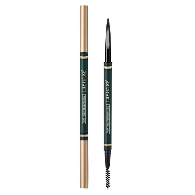 Extra-fine Eyebrow Pencil With Replacement Refill, Long Aasting Double-ended Eyebrow Pencil 1.5mm Fine Eefill