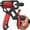 Red, variant on CLIQKWEN Adjustable Hand Gripper - 11-350 Lbs Digital Counter Forearm Trainer for Strength Building and Recovery