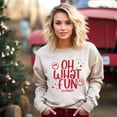 thumbnail image 2 of S.W.Smiley Oh What Fun Sparkle -  Womens Sweatshirt, 2 of 8