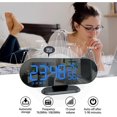 thumbnail image 3 of Despertador Proyector con Radio XCF Reloj Digital USB Doble Alarma Pantalla de Espejo LED Giratorio 180° 4 Niveles de Brillo 12/24h, 3 of 4