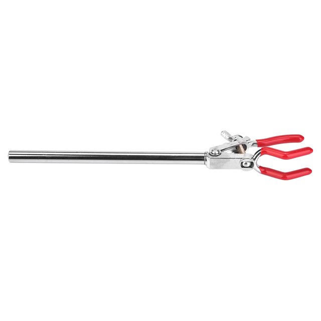Abrazadera De Tres Mordazas, Abrazadera De Matraz De Galvanoplastia De Superficie, Tubo De Condensado De Matraz De Laboratorio De Matraz Duradero Para Condensador ANGGREK Chemical Flask Clamp