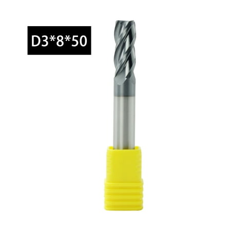 

AOOOWER Tungsten Steel End Mill Straight Shank 4 Flute Solid Carbide CNC Milling Cutter