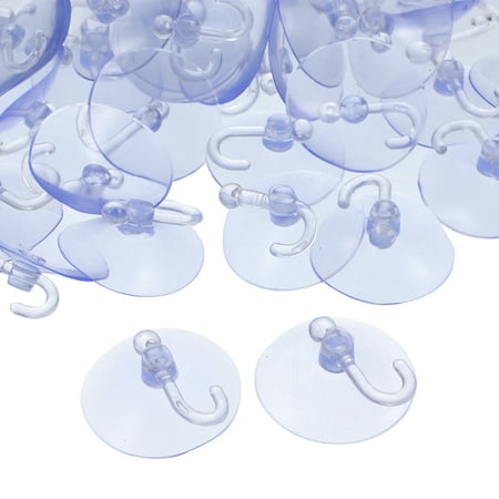 

40 Pcs Suction Cup Hook Coat Hangers Clear Suction Hooks Wreath Hangers Suction Hooks for Shower Wall Baby