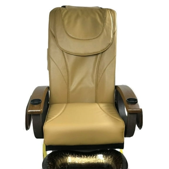 Pedicure Back Massage Cushion, Seat Cushion, Front CHIN, Cappuccino