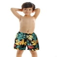 thumbnail image 4 of Men/Boys Polka Dot/ Plant Print Swimming Trunks with Drawstring, 4 of 5