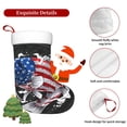 thumbnail image 5 of Salouo Largemouth Bass Fish in USA Print Christmas Stockings,Large Xmas Stocking Set of 1 Holiday and Farmhouse Stocking for Christmas Holiday Party Decoration(17.7*11 Inch), 5 of 7