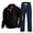 Black-A#22085bb, variant on Men's Tracksuit 2 Piece Sweatsuit Set Corduroy Button Elbow Patches + Straight Leg Cargo Pants Fall Winter Athletic Mens Sweatsuits