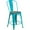 Crystal Teal-Blue, variant on Flash Furniture Carly 24" High Crystal Teal-Blue Metal Counter Height Stool with Back and Wood Seat