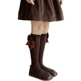 thumbnail image 1 of YUNAFFT Girls Cotton Mid-Calf Socks 6-14Y Solid Color Bowknot Design Spring/Autumn Casual, 1 of 2