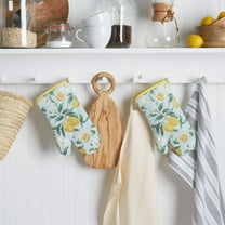 Martha Stewart Lemon Whimsy Oven Mitt Set, 2 Piece