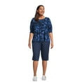 thumbnail image 2 of Just My Size Women's Plus Size Pull On 2 Pocket Stretch Capri, Sizes 0X-4X, 2 of 4
