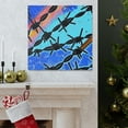thumbnail image 6 of "Rusty Razor Fence" - Canvas, 6 of 25