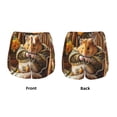 thumbnail image 5 of Lsque Modern Floral Guinea Pig Printed Women's Running Shorts with Liner Pockets,Elastic Quick Dry Workout Athletic Gym Yoga Shorts,Womens High Waist Shorts-XX-Large, 5 of 9